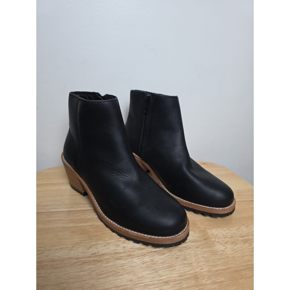 Portland Leather Company Patina Classic Chelsea Boots Lug Sole Blk EU 39 US 8.5
